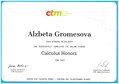 CTM certifikát A. Gromešové 2025 (2) CTM certifikát A. Gromešové 2025 (2)