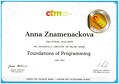 CTM certifikát A. Znamenáčkové 2025 CTM certifikát A. Znamenáčkové 2025
