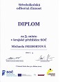 KK SOČ 2019 - Diplom Michaely Frebortové