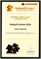 Nejlepší student 2026 - Jakub Holeček