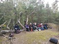 Oběd na jedné ze skal