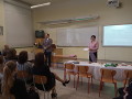 Projev p. ředitele Kuhna, školní garantka SOČ prof. Bubeníková 